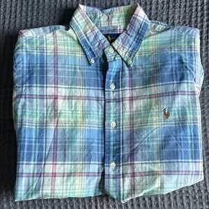 Polo by Ralph Lauren Men's Blue Plaid Shirt